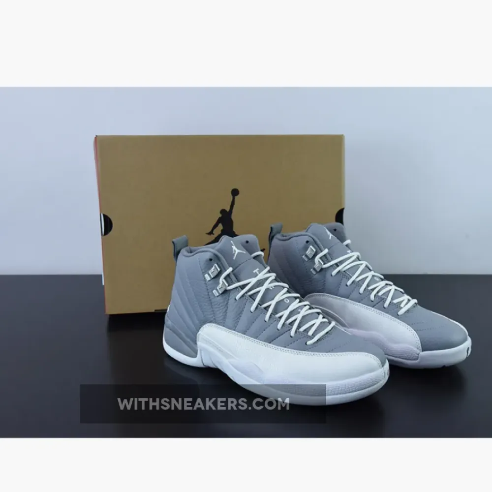 Air Jordan 12 Stealth Grey Sneakers. CT8013-015