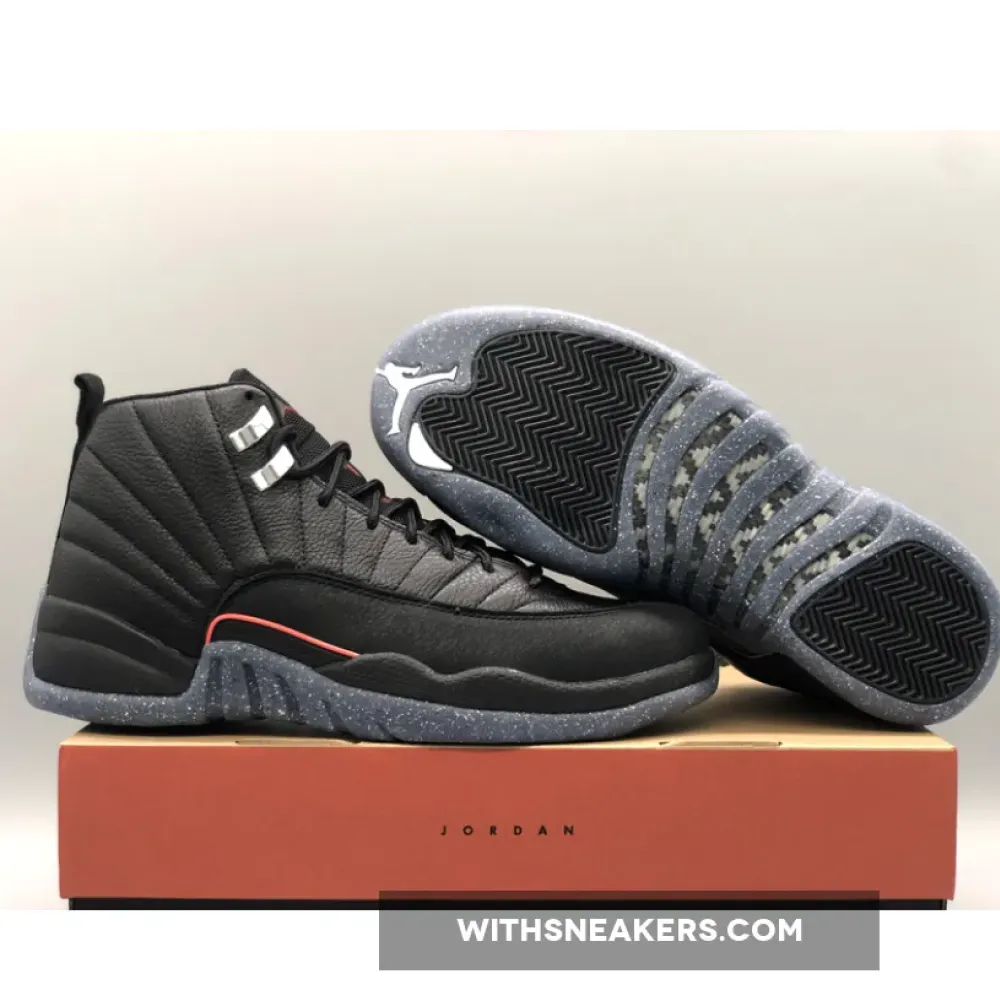 Air Jordan 12 Utility Black/Black-Bright Crimson DC1062-006
