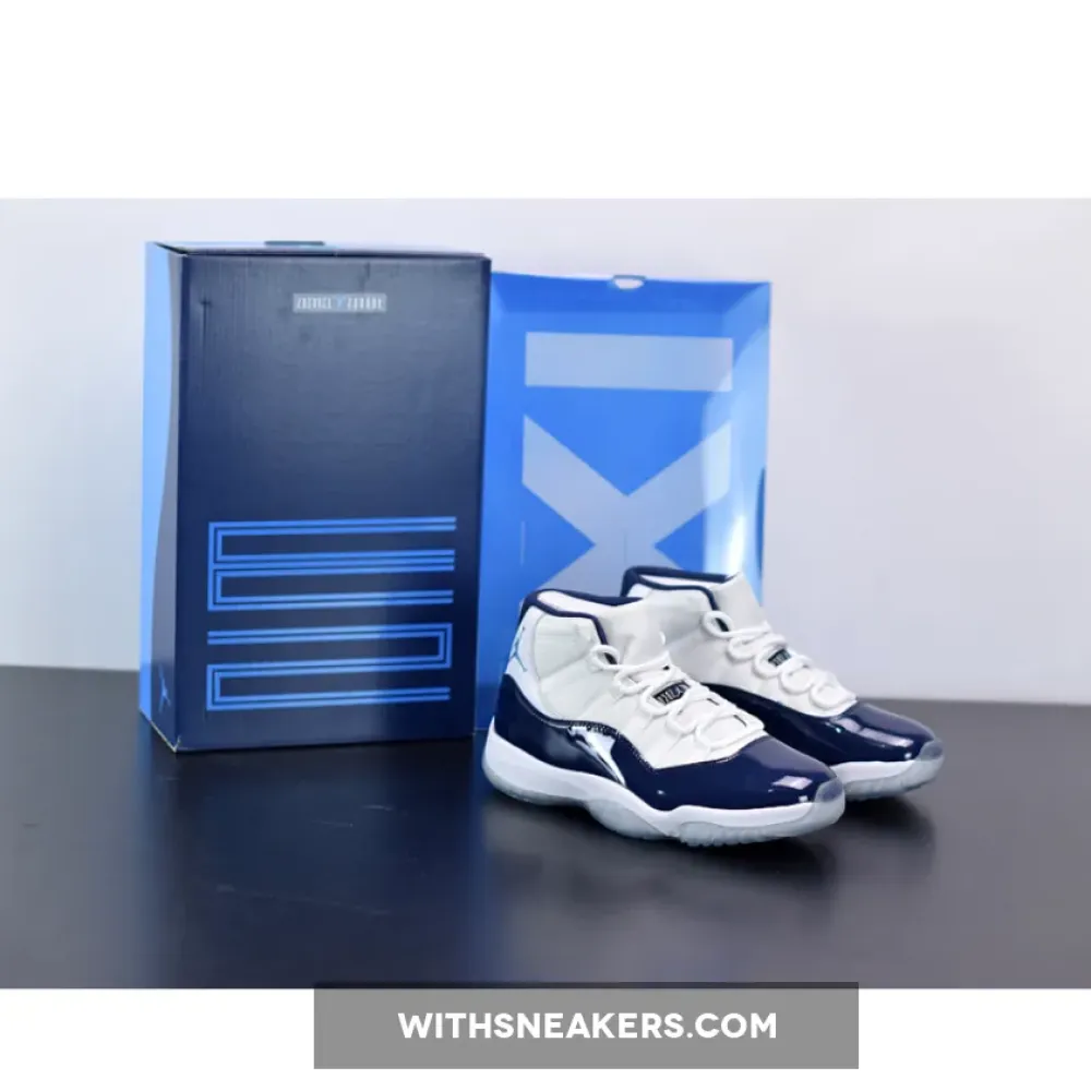 Jordan 11 Midnight Navy/White/Light Blue 378037-123
