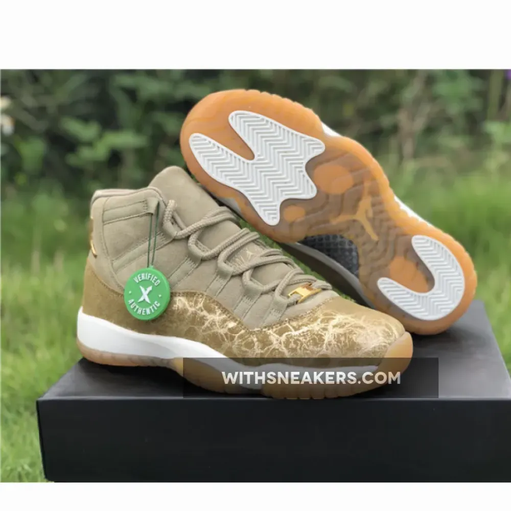 Air Jordan 11 Retro Neutral Olive/Sail-Gum Light Brown AR0715-200