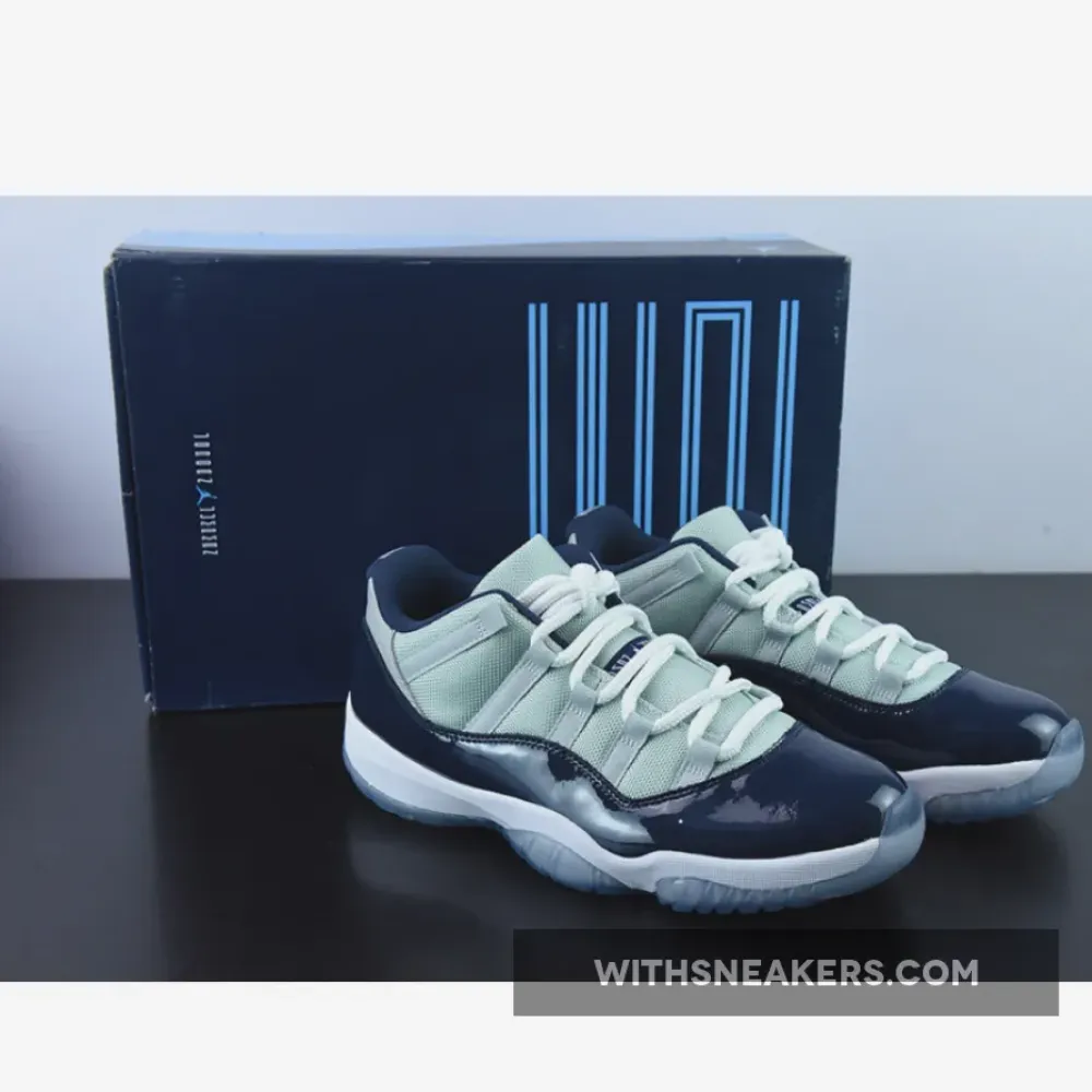 Air Jordan 11 Low Georgetown Grey Mist/White/Midnight Navy 528895-007