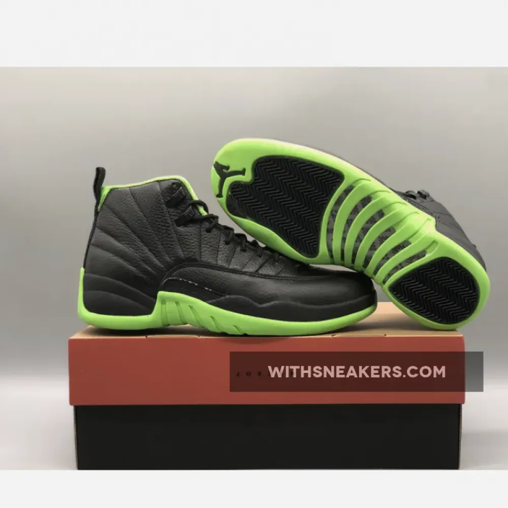 Air Jordan 12 28 Days of Flight Black/Neon Green