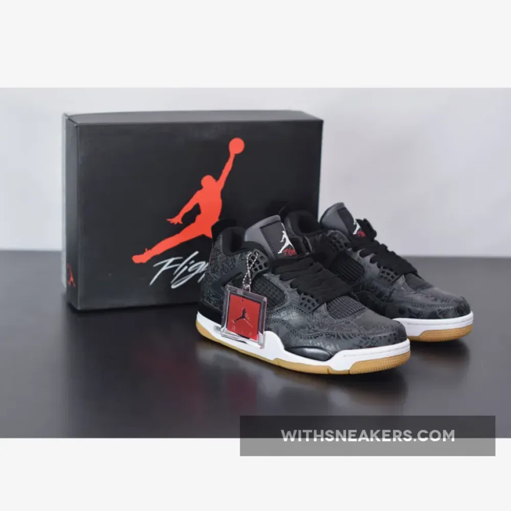 Air Jordan 4 SE Laser Black/Gum/White CI1184-001