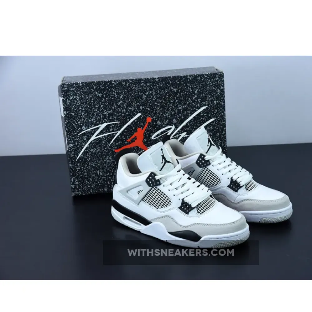 Air Jordan 4 Military Black/White/Neutral Grey DH6927-111