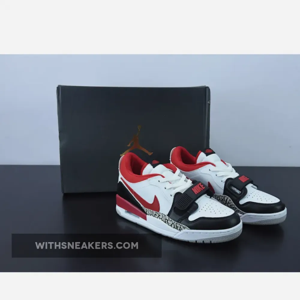 Nike Jordan Legacy 312 Low Black Toe White/Black/Varsity Red CD7069-160