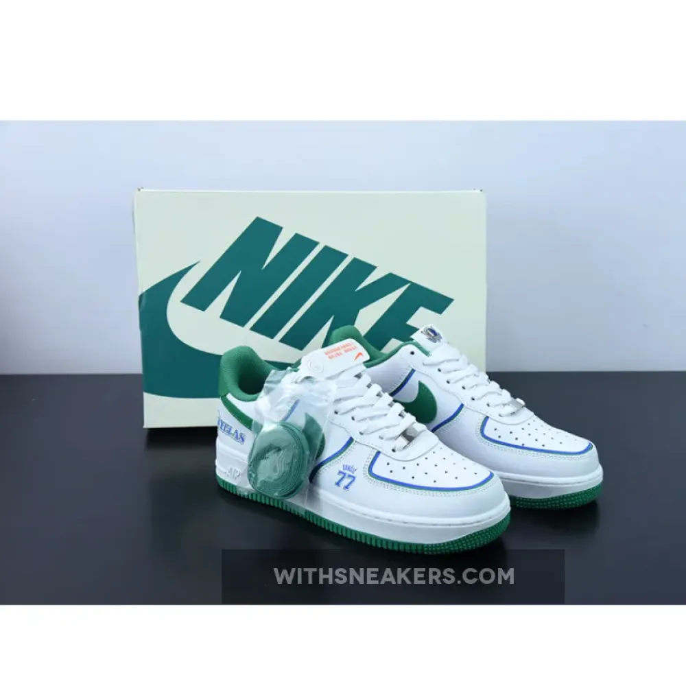 Nike Air Force 1 Custom Dallas White/Green/Blue