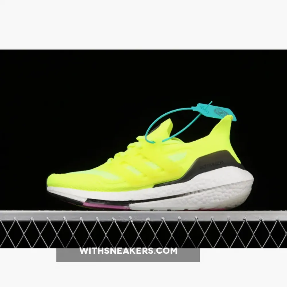 Adidas Ultra Boost 2021 Solar Yellow Screaming Pink/White FY0373