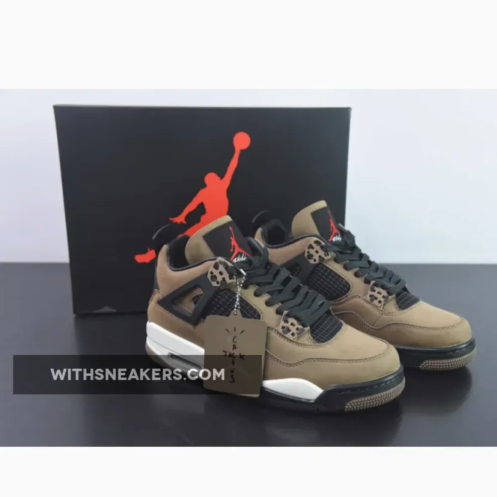 Air Jordan 4 Travis Scott Olive Grey Black AJ4-882335