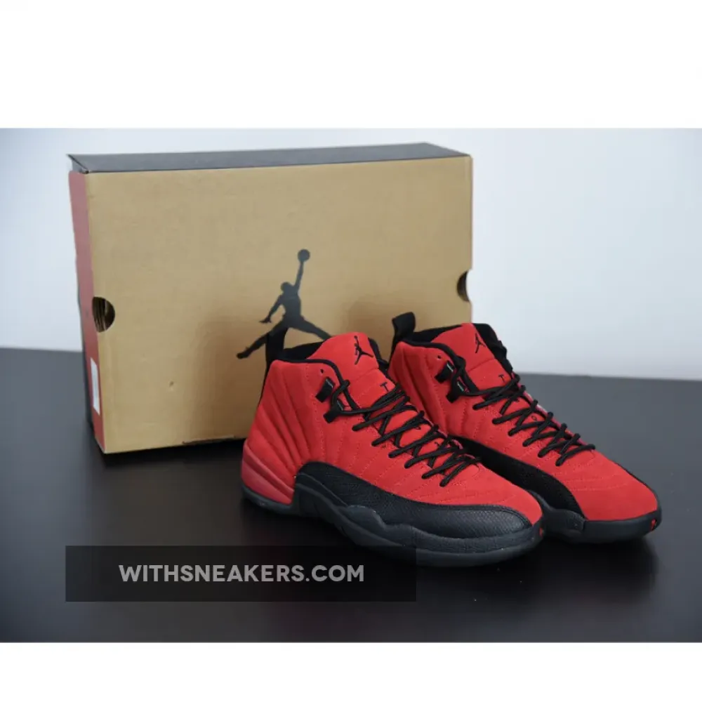 Air Jordan 12 Reverse Flu Game Varsity Red/Black/ CT8013-602
