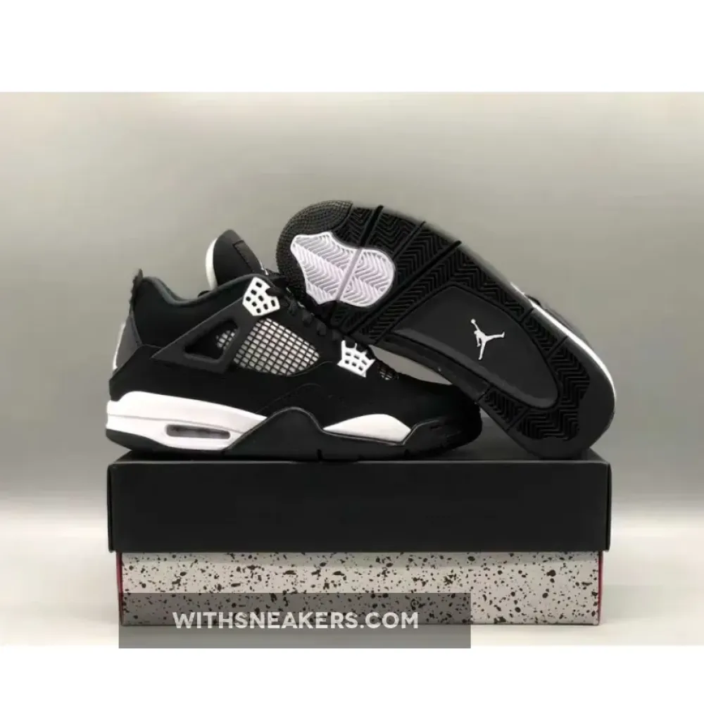 Air Jordan 4 White Thunder Black/White/Red FQ8138-001