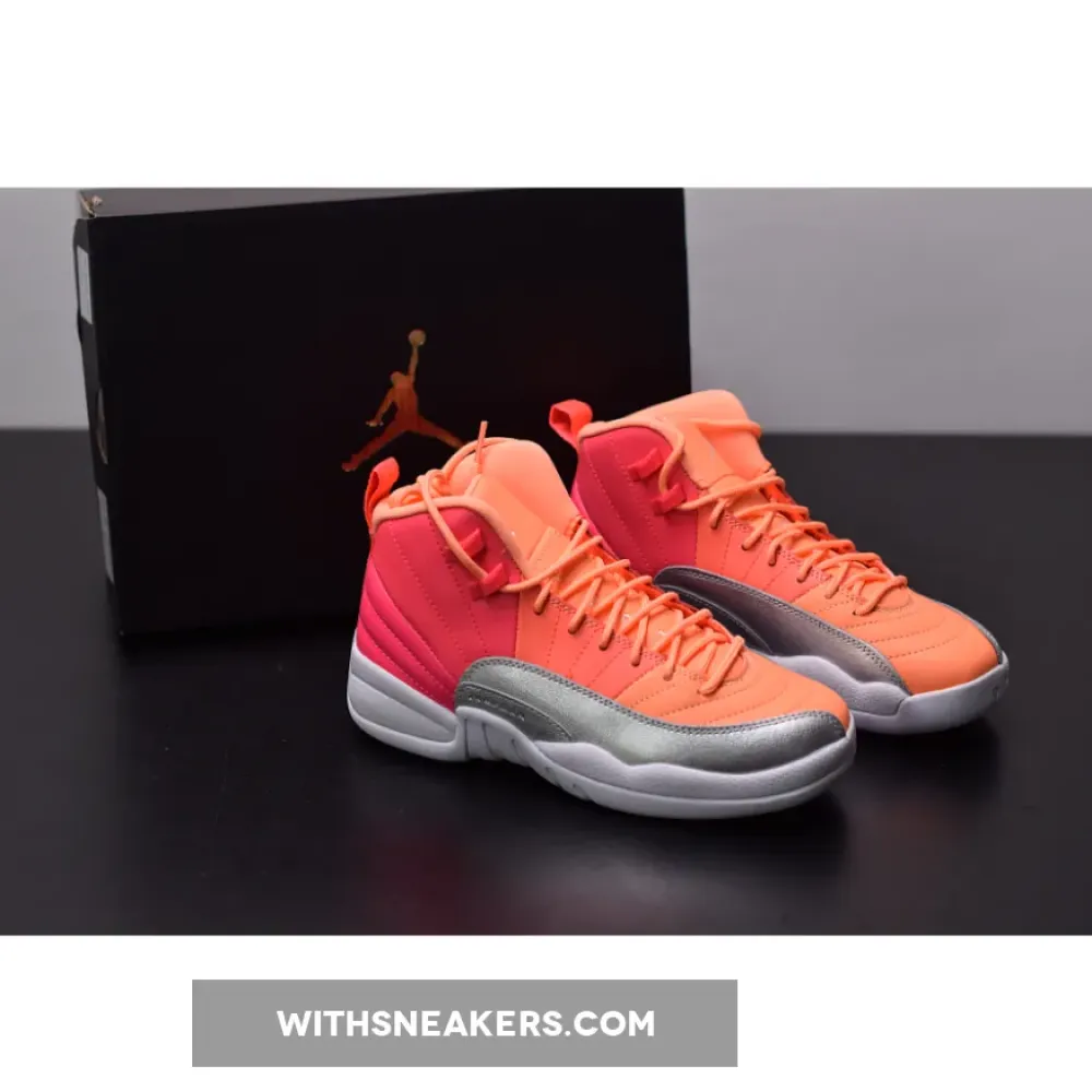 Air Jordan 12 Sunrise Racer Pink/White/Bright Mango 510815-601