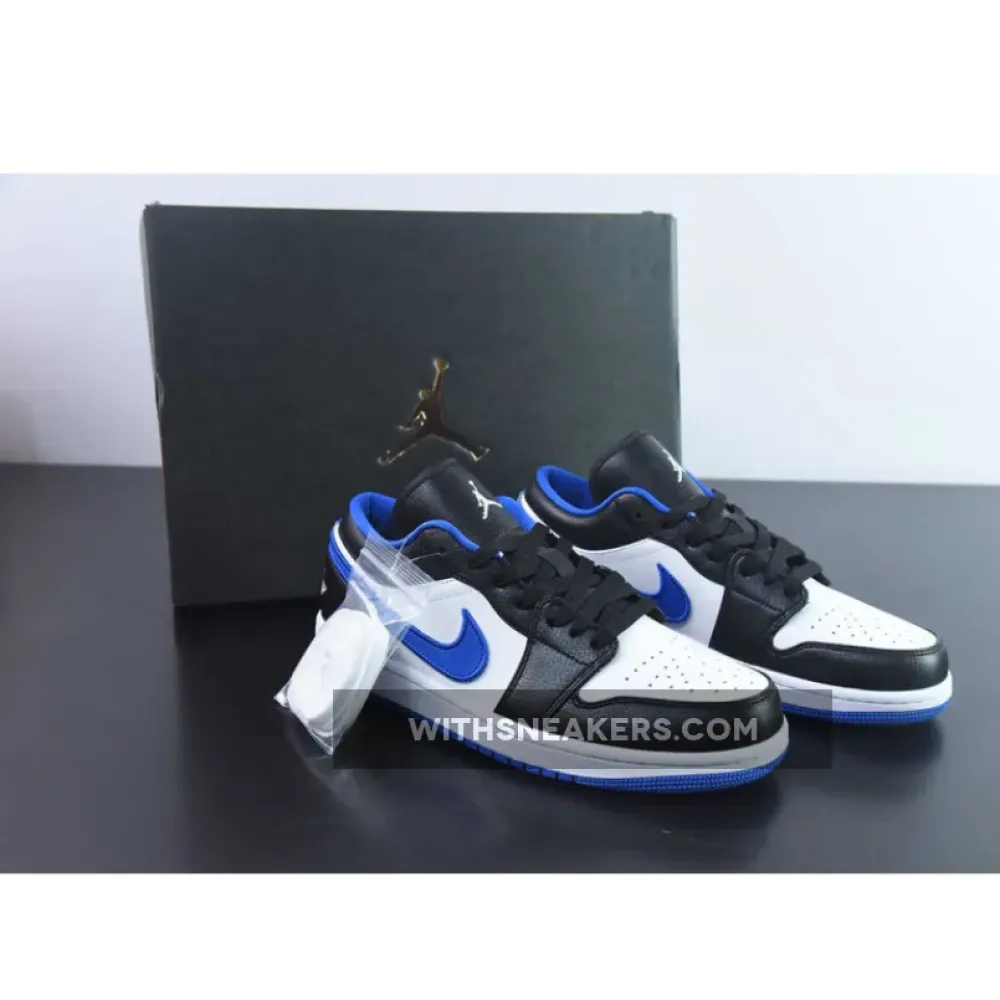 Nike Air Jordan 1 Low Black/White-Game Royal 553558-007