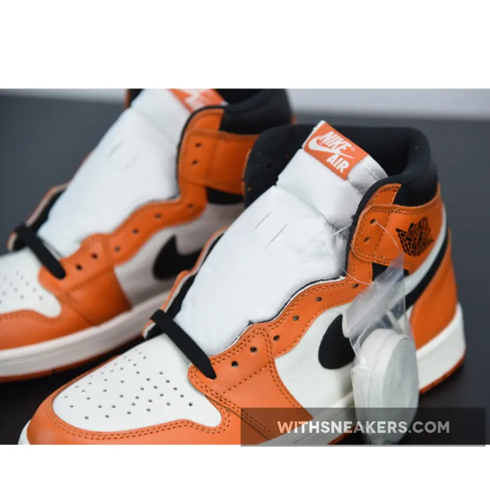 Air Jordan 1 Retro High OG Reverse Shattered Backboard Starfish Black Sail. 555088-113