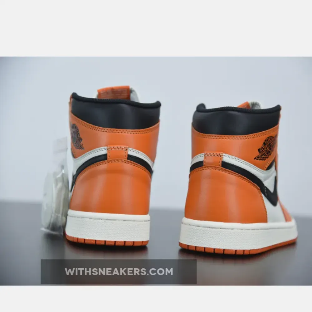 Air Jordan 1 Retro High OG Reverse Shattered Backboard Starfish Black Sail. 555088-113