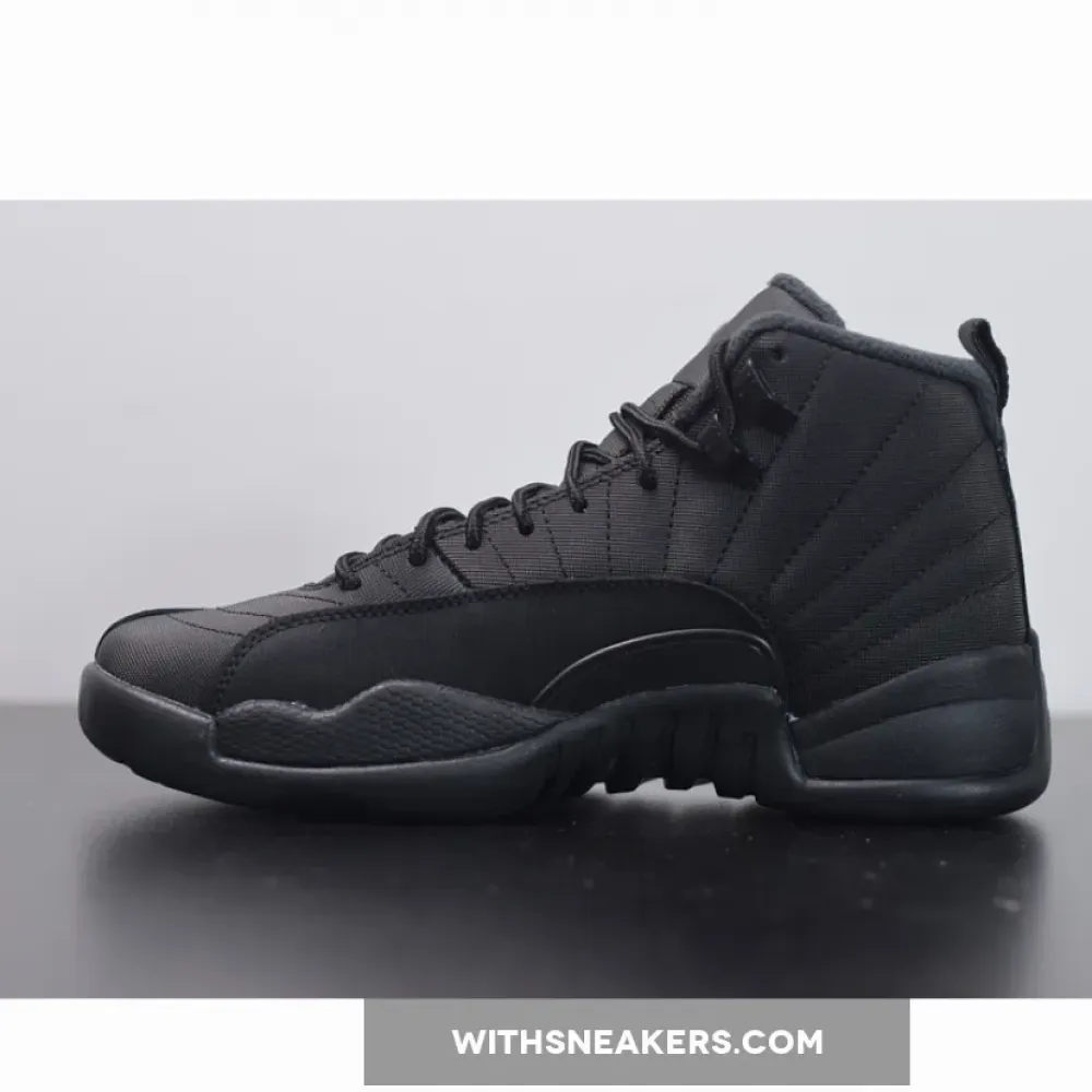 Air Jordan 12 Winterized Anthracite Black Sneakers. BQ6851-001