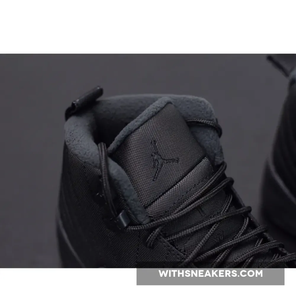 Air Jordan 12 Winterized Anthracite Black Sneakers. BQ6851-001