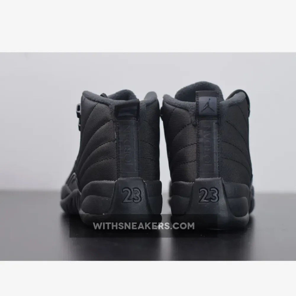Air Jordan 12 Winterized Anthracite Black Sneakers. BQ6851-001