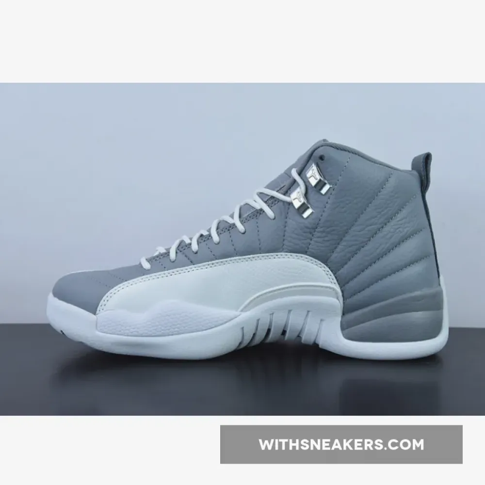 Air Jordan 12 Stealth Grey Sneakers. CT8013-015
