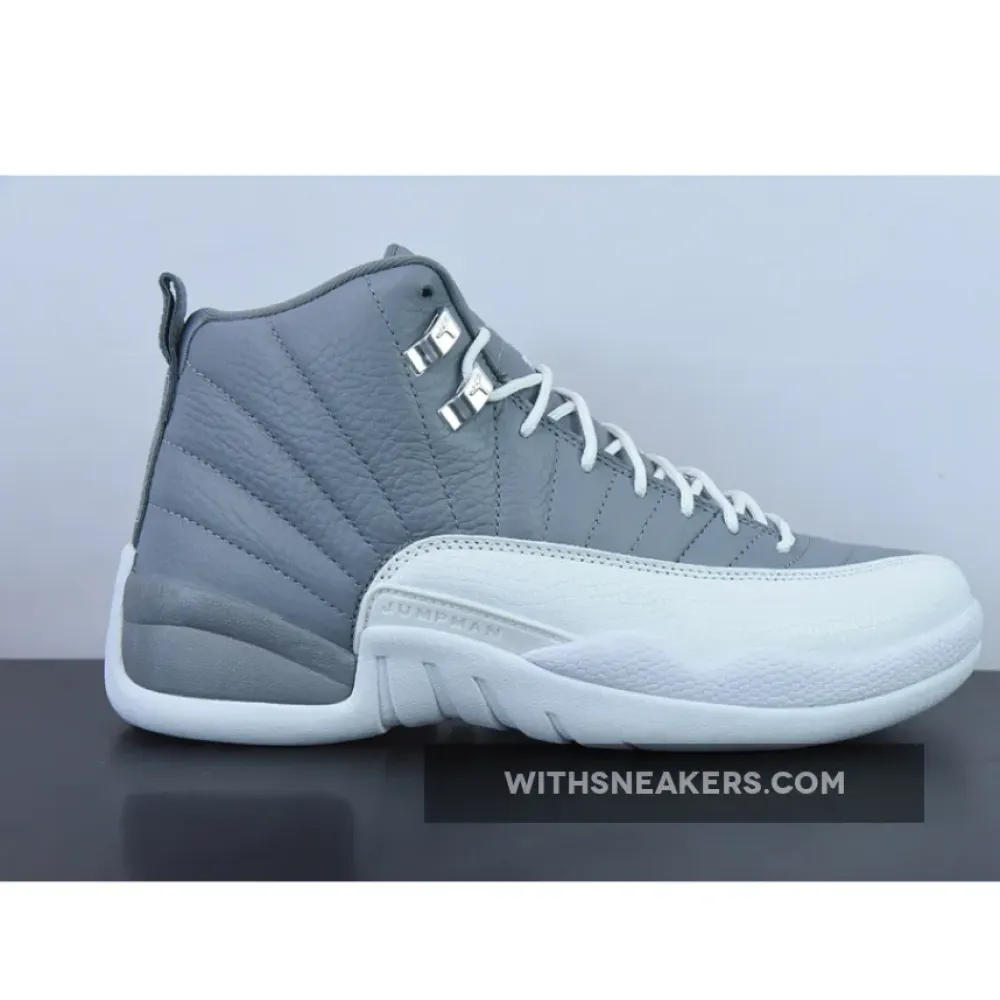 Air Jordan 12 Stealth Grey Sneakers. CT8013-015