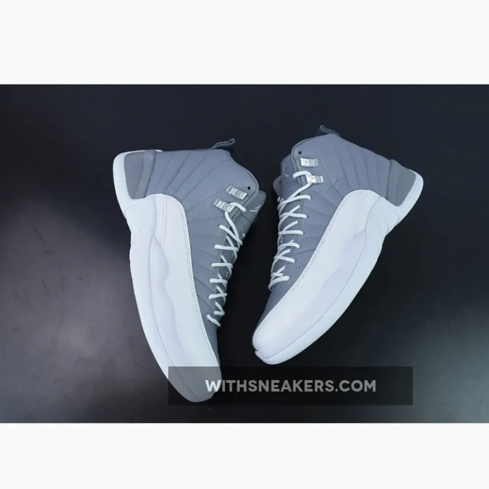 Air Jordan 12 Stealth Grey Sneakers. CT8013-015