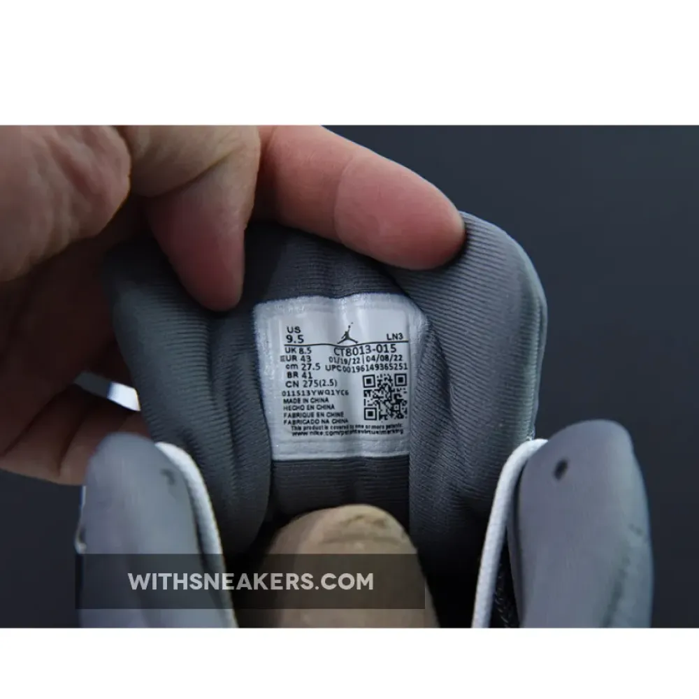 Air Jordan 12 Stealth Grey Sneakers. CT8013-015