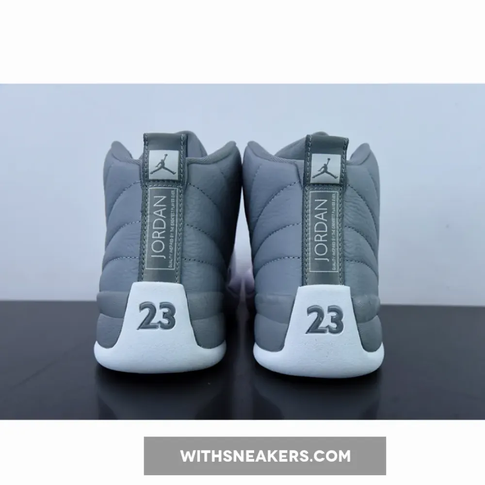 Air Jordan 12 Stealth Grey Sneakers. CT8013-015