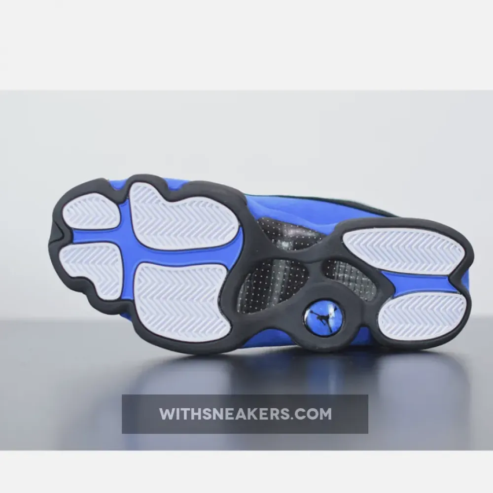 Air Jordan 13 Retro Black Royal AJ13 White Hyper Blue Sneakers. 414571-040