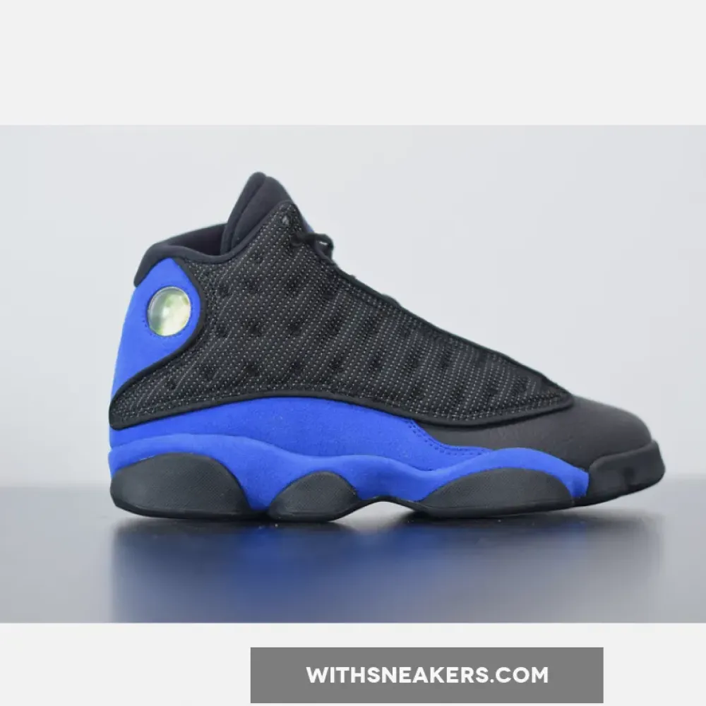 Air Jordan 13 Retro Black Royal AJ13 White Hyper Blue Sneakers. 414571-040