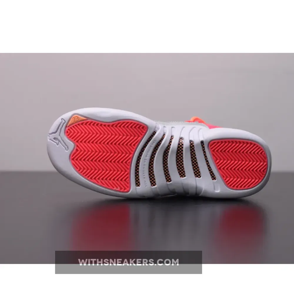 Air Jordan 12 GS Hot Pink Basketball Shoes with Silver Detailing. 510815-601