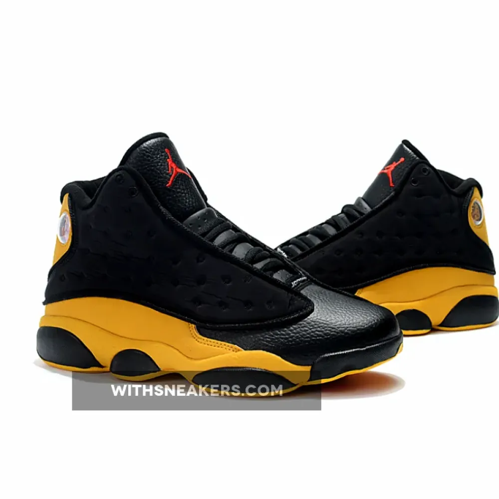 Carmelo Anthony's Black and Yellow Air Jordan 13 Melo Class of 2002 Sneakers. 414571-035