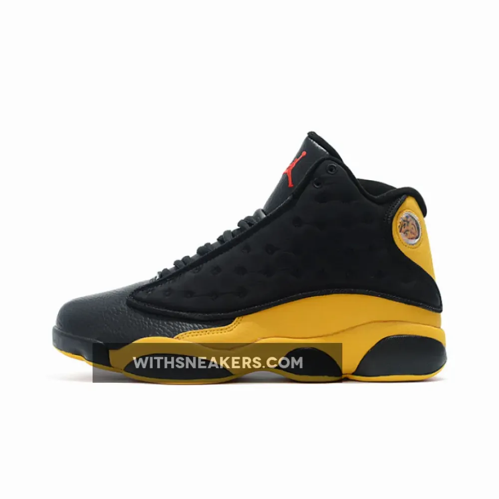 Carmelo Anthony's Black and Yellow Air Jordan 13 Melo Class of 2002 Sneakers. 414571-035