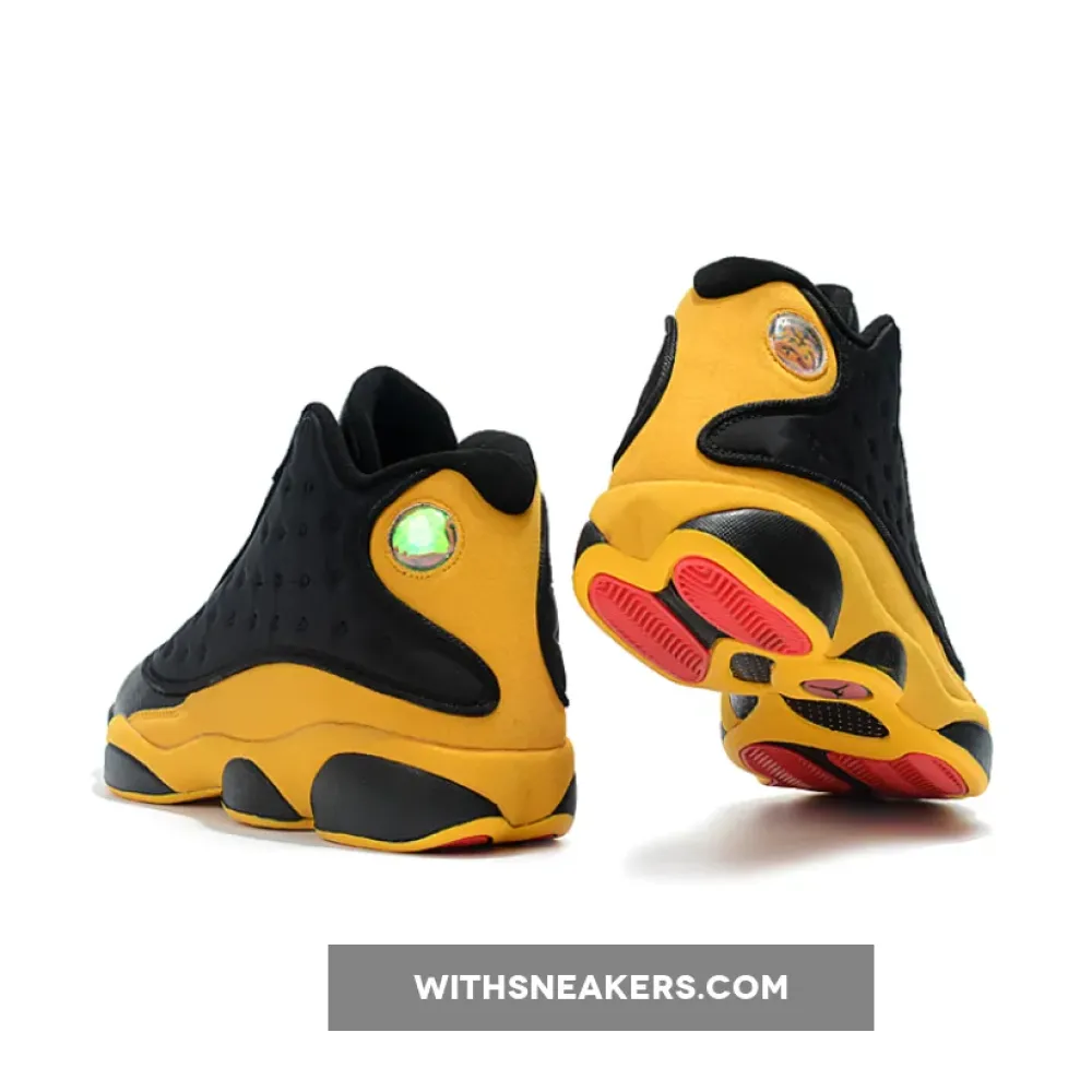 Carmelo Anthony's Black and Yellow Air Jordan 13 Melo Class of 2002 Sneakers. 414571-035