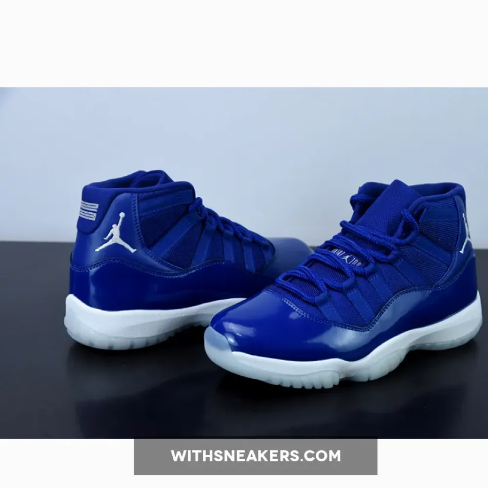 Air Jordan 11s Kentucky Wildcats PE Blue Restocked in Royal Blue. AT7802-115