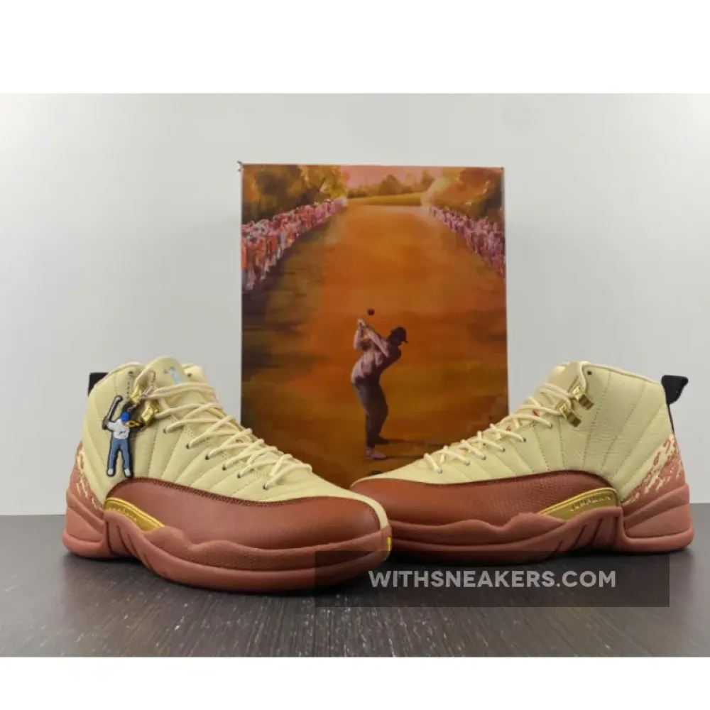 Eastside Golf x Air Jordan 12 Muslin/Black-Burnt Sunrise  DV1758-108