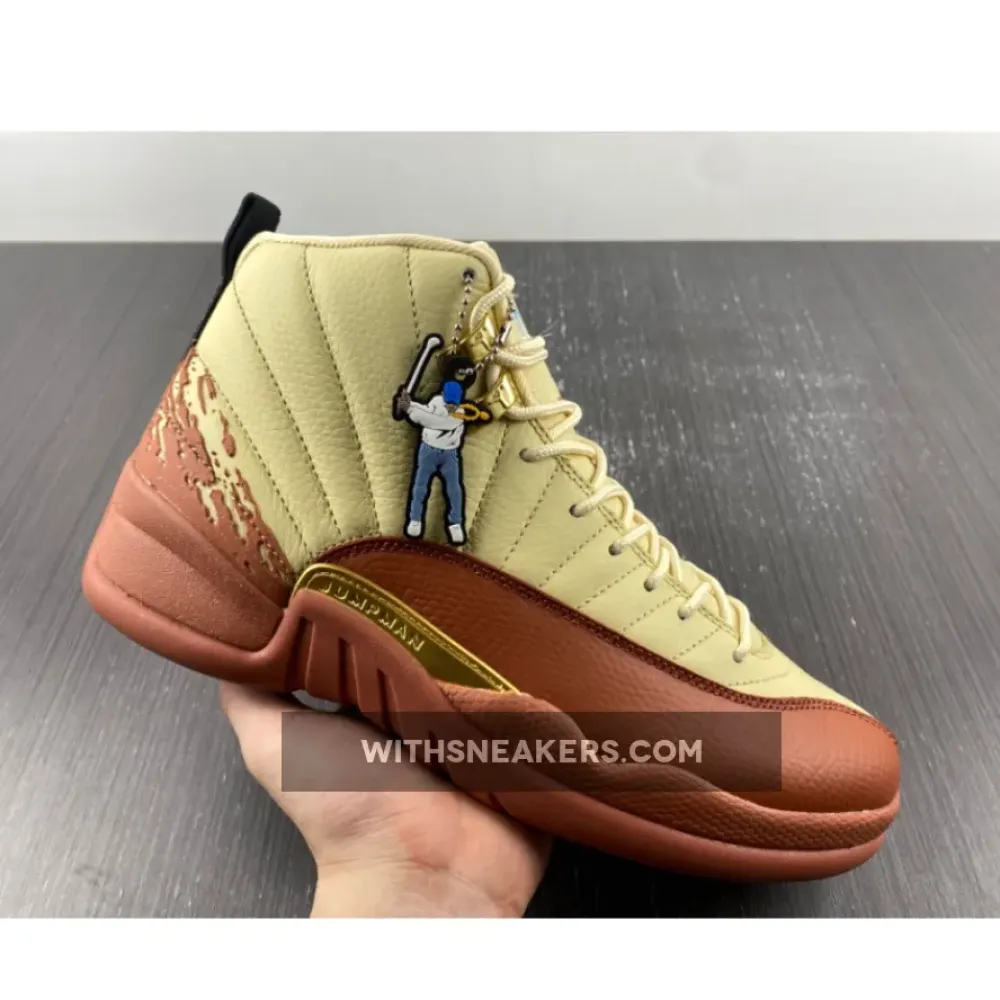 Eastside Golf x Air Jordan 12 Muslin/Black-Burnt Sunrise  DV1758-108