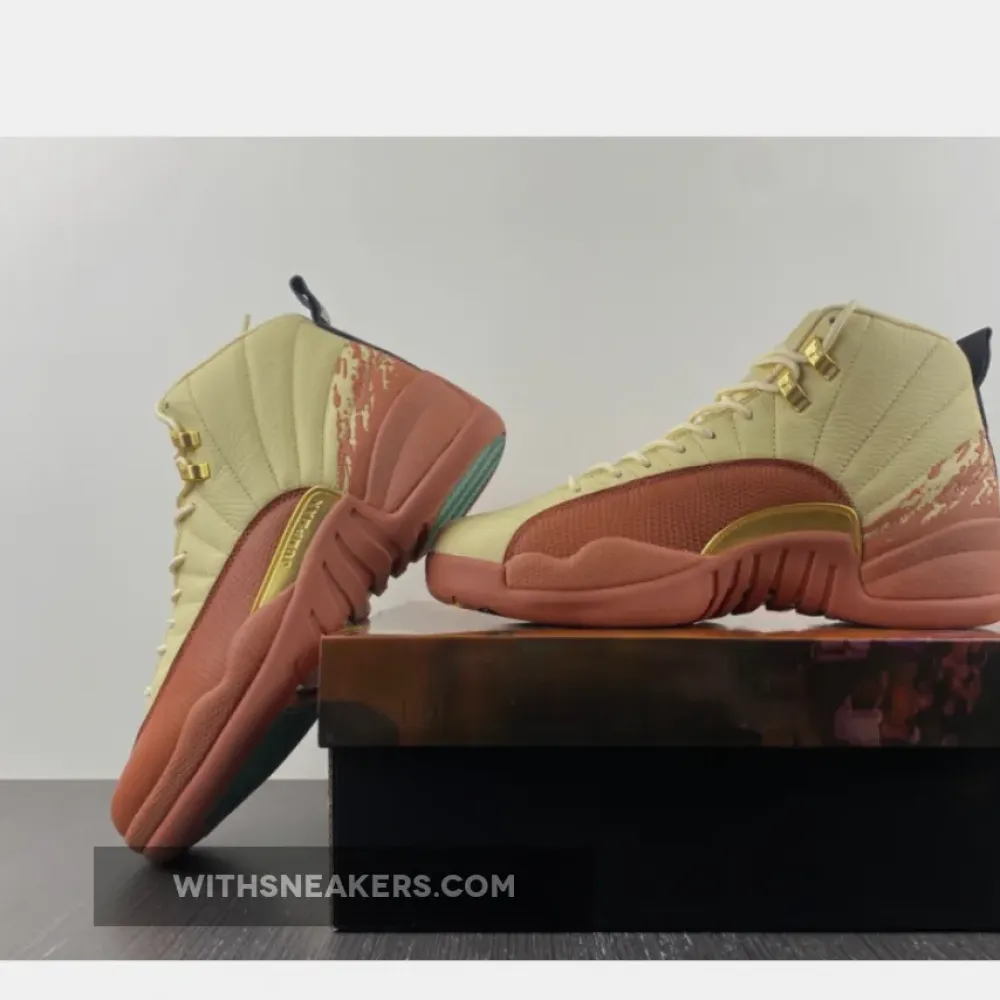 Eastside Golf x Air Jordan 12 Muslin/Black-Burnt Sunrise  DV1758-108