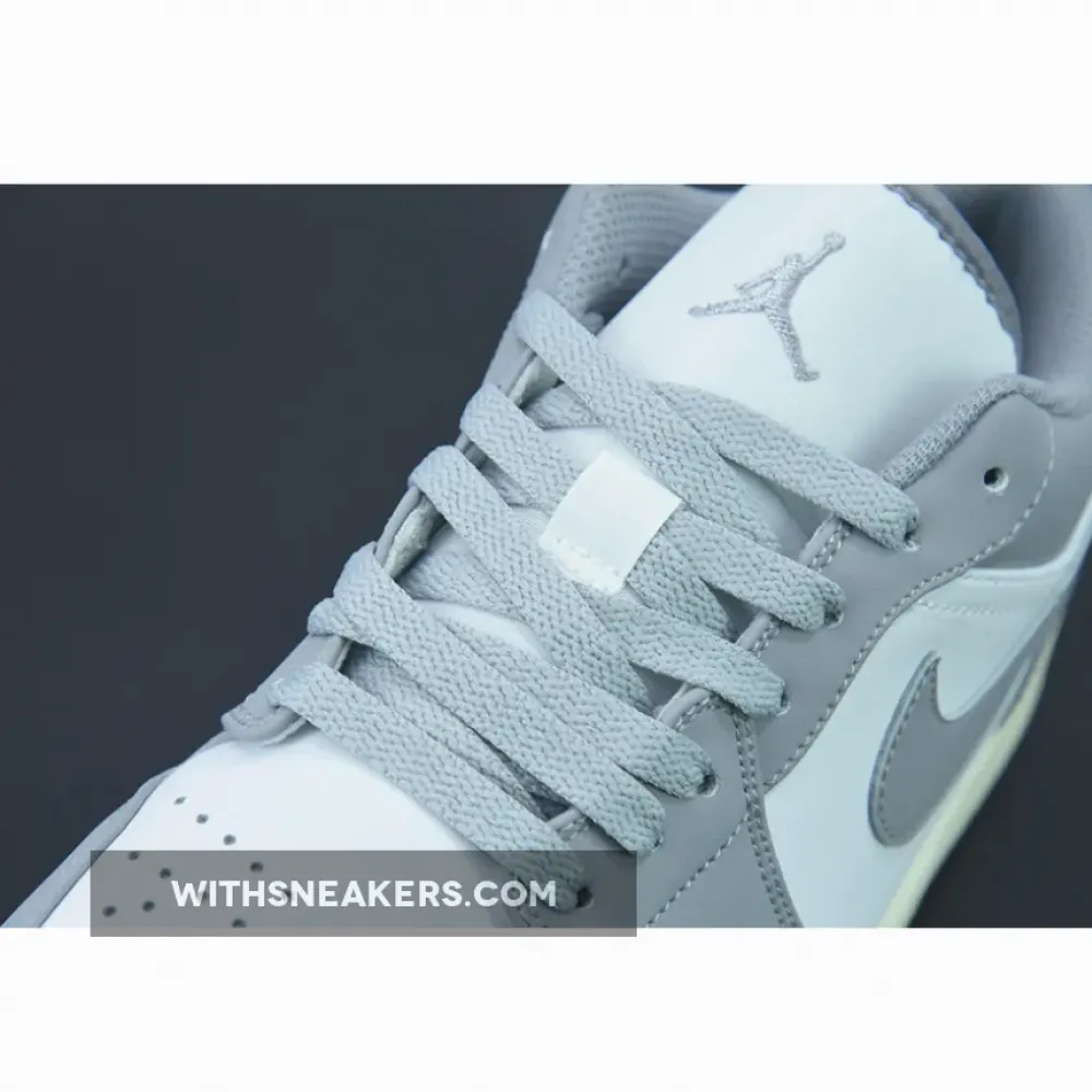 Air Jordan 1 Low White/Vintage Grey 553558-053