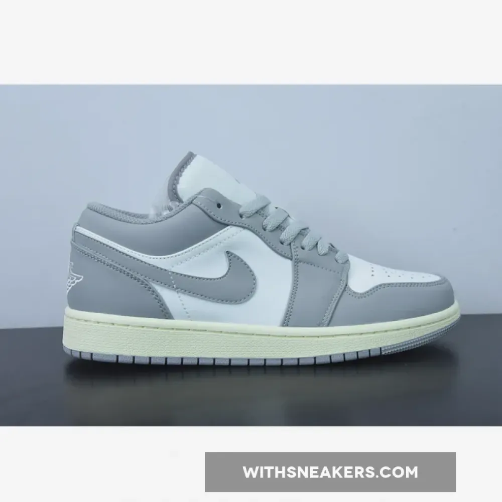 Air Jordan 1 Low White/Vintage Grey 553558-053