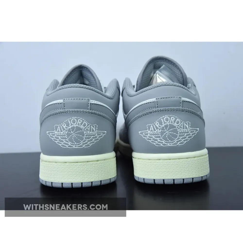 Air Jordan 1 Low White/Vintage Grey 553558-053