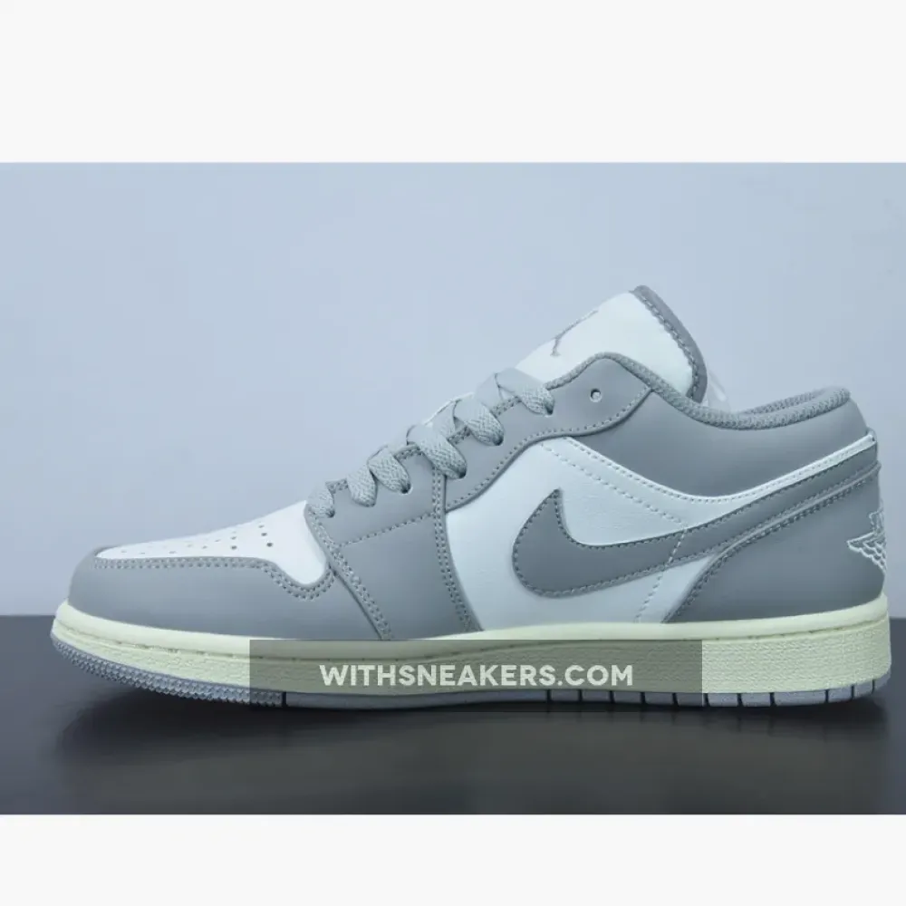 Air Jordan 1 Low White/Vintage Grey 553558-053