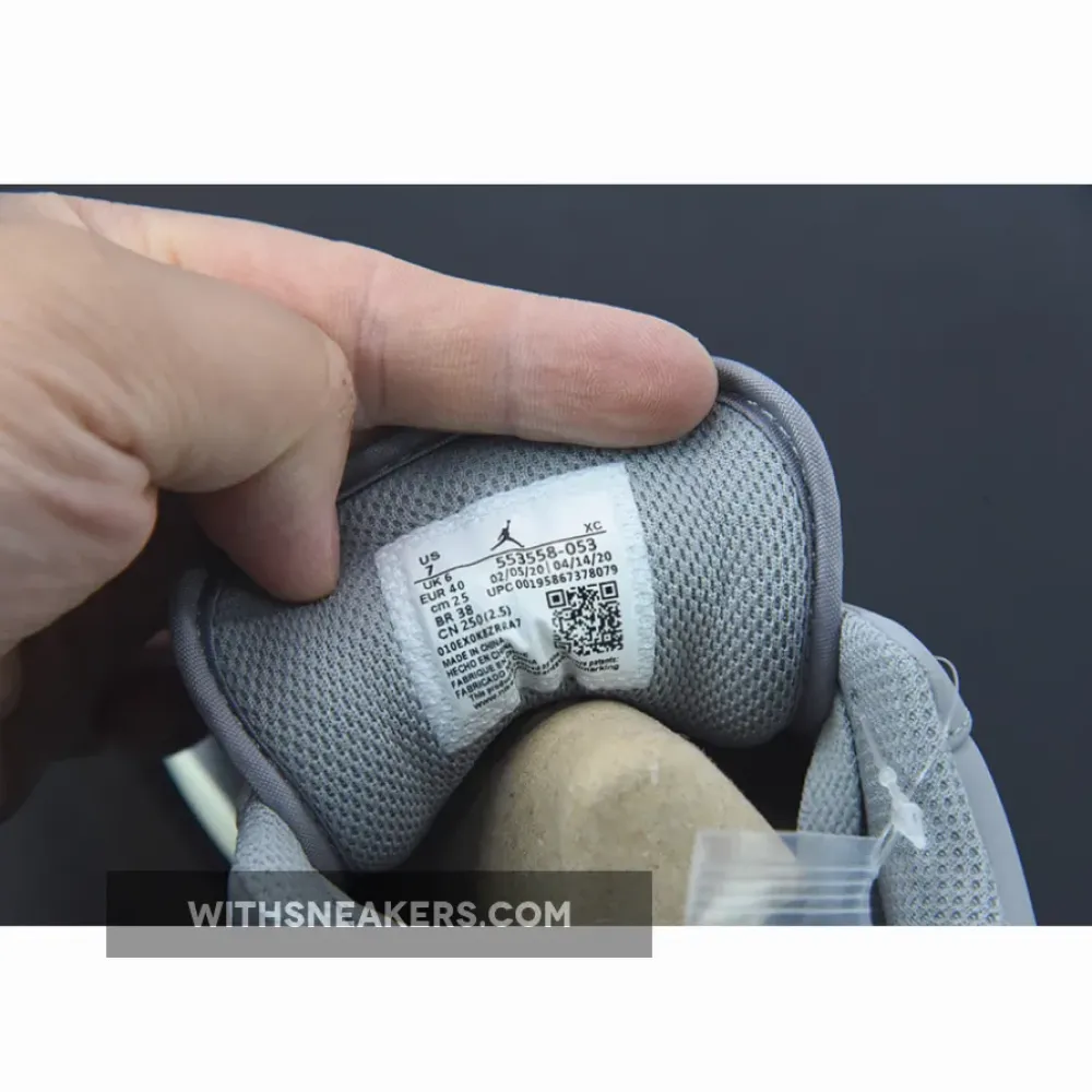 Air Jordan 1 Low White/Vintage Grey 553558-053