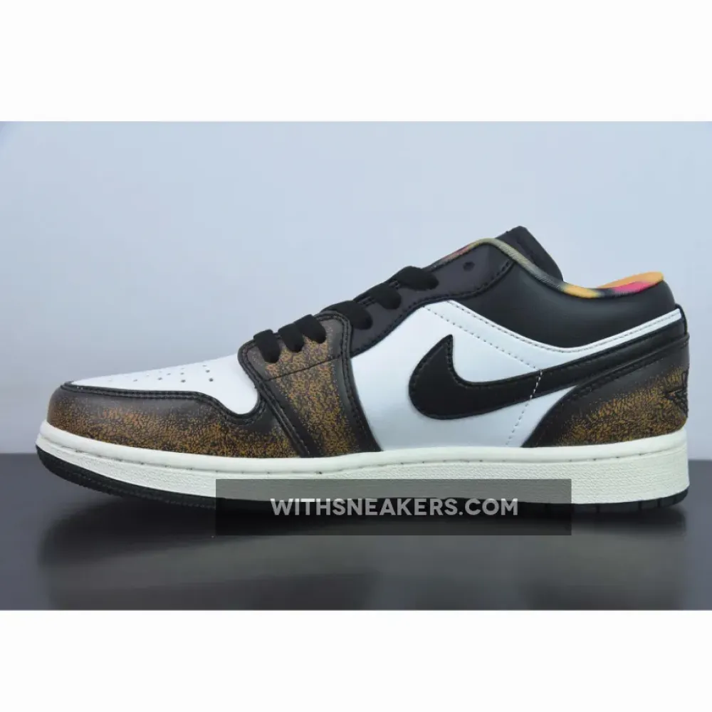 Nike Air Jordan 1 Low Wear-Away Black/White Onyx DQ8422-001