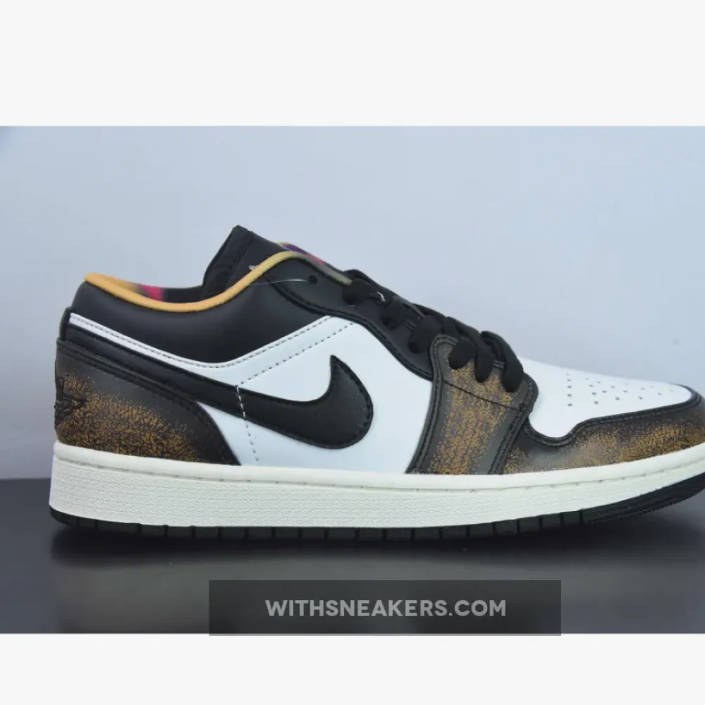 Nike Air Jordan 1 Low Wear-Away Black/White Onyx DQ8422-001