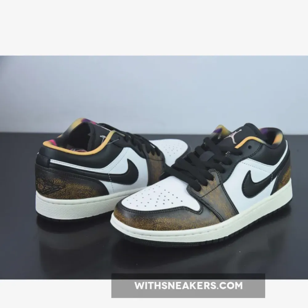 Nike Air Jordan 1 Low Wear-Away Black/White Onyx DQ8422-001
