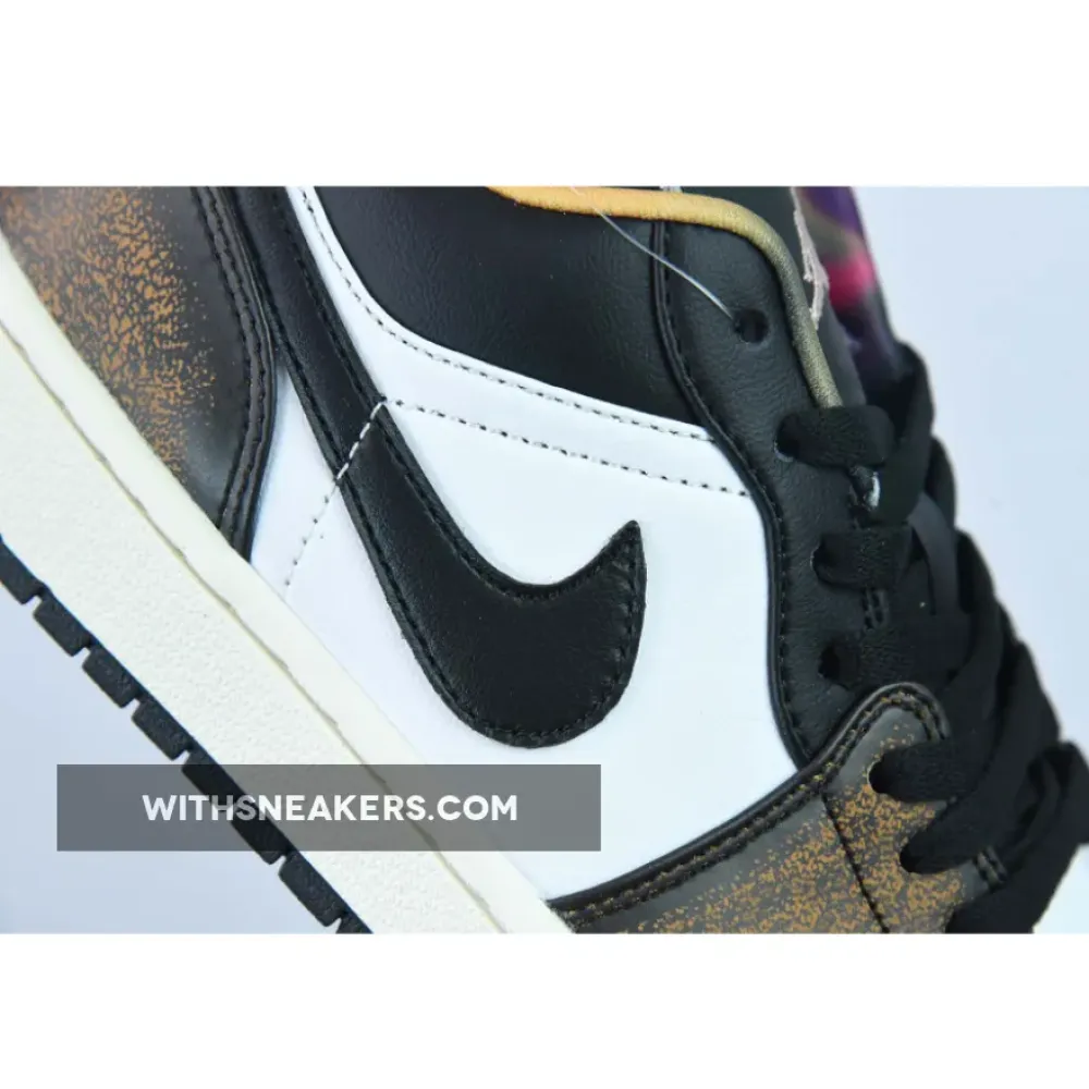 Nike Air Jordan 1 Low Wear-Away Black/White Onyx DQ8422-001