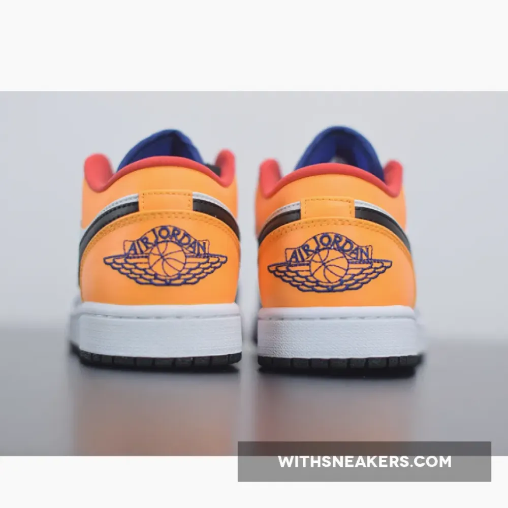 Nike Air Jordan 1 Low White/Track Red/Deep Royal Blue 553558-123