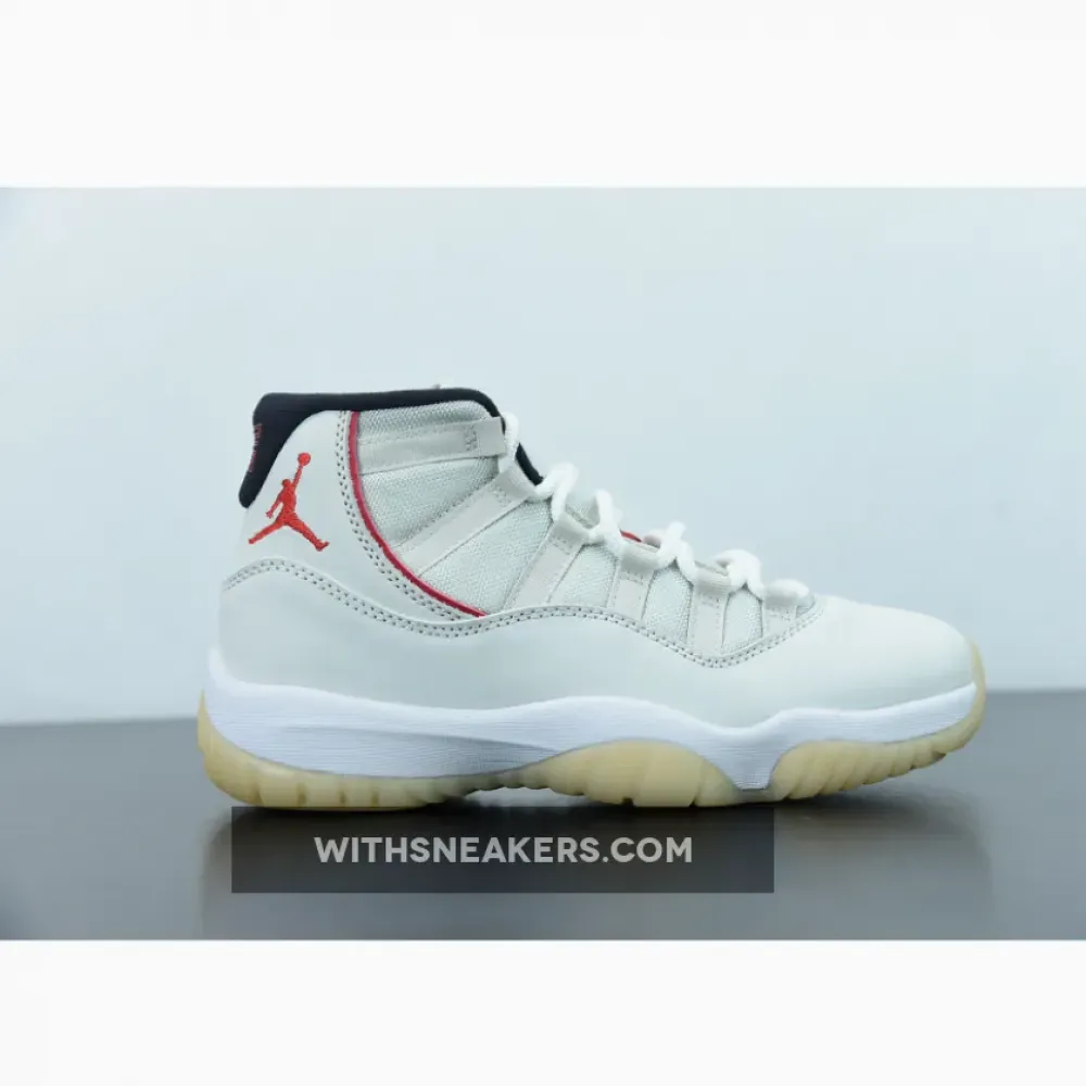 Air Jordan 11 (XI) Platinum Tint/Sail/University Red 378037-016