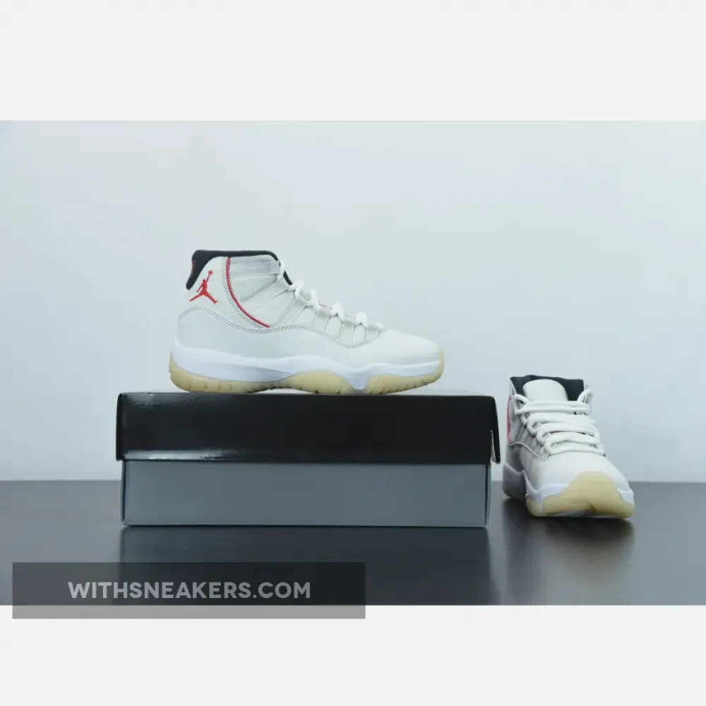 Air Jordan 11 (XI) Platinum Tint/Sail/University Red 378037-016