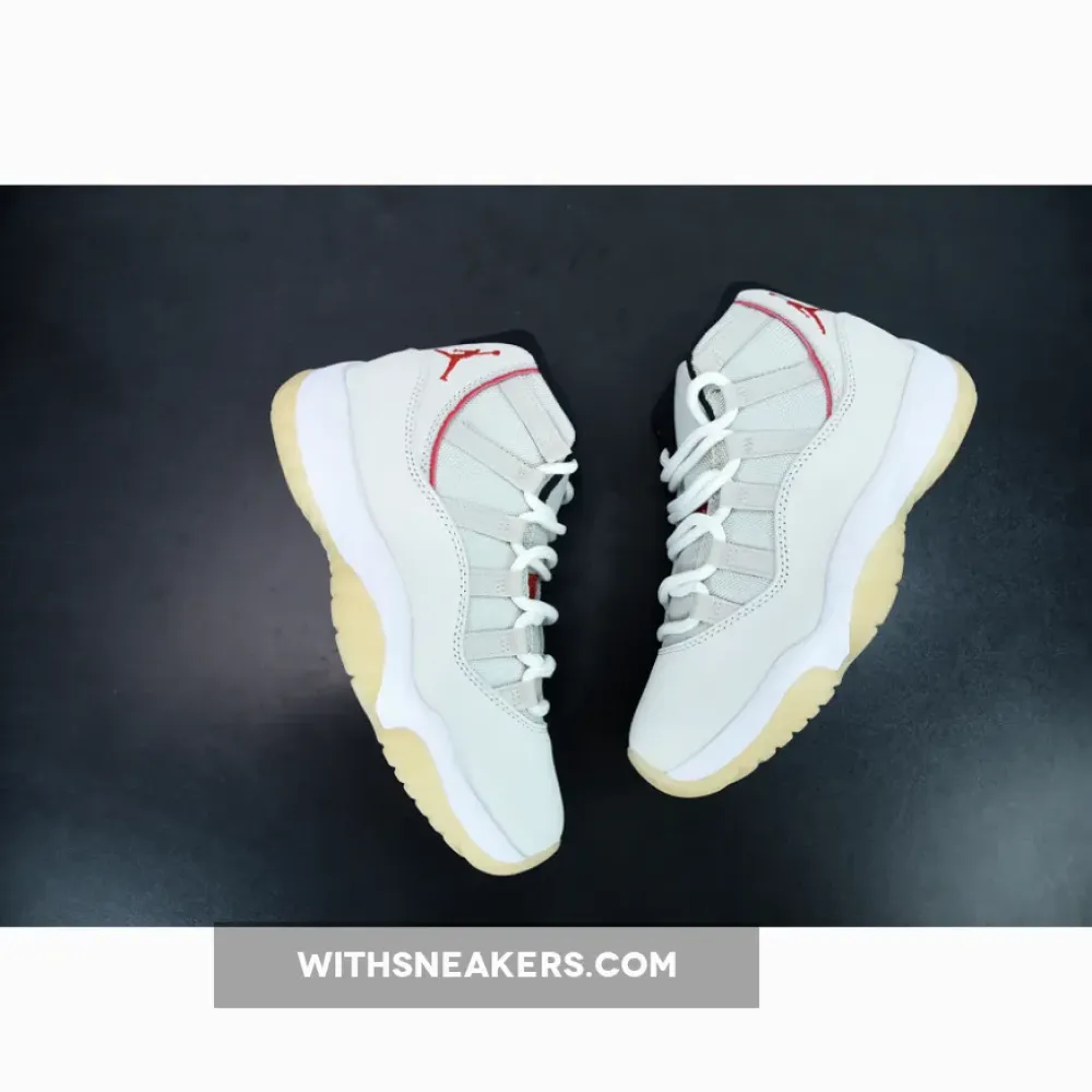 Air Jordan 11 (XI) Platinum Tint/Sail/University Red 378037-016