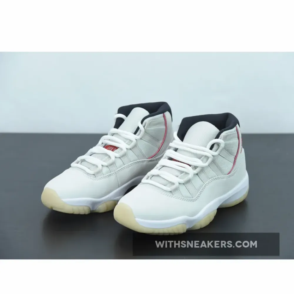 Air Jordan 11 (XI) Platinum Tint/Sail/University Red 378037-016